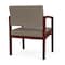 Lesro Lenox Wood Wide Guest Chair Wood Frame, Mahogany, MD Farro Upholstery LW1201 - alternate 3